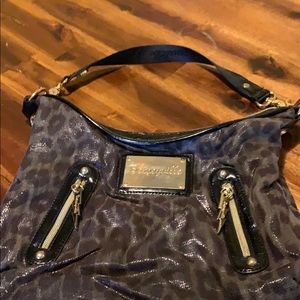 Black/grey leopard Betseyville handbag